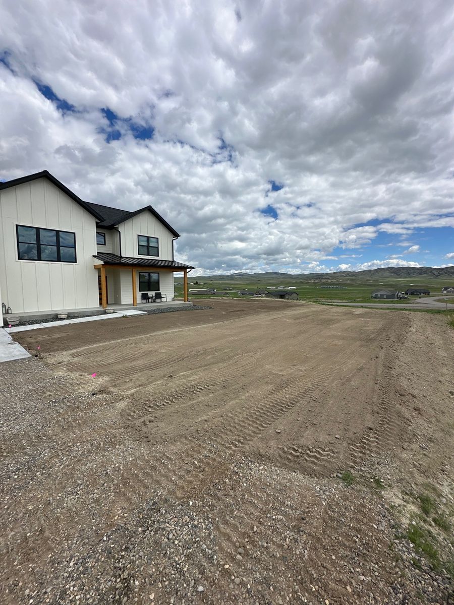 Grading /Dirt Work for R&H Homes in Bozeman, MT