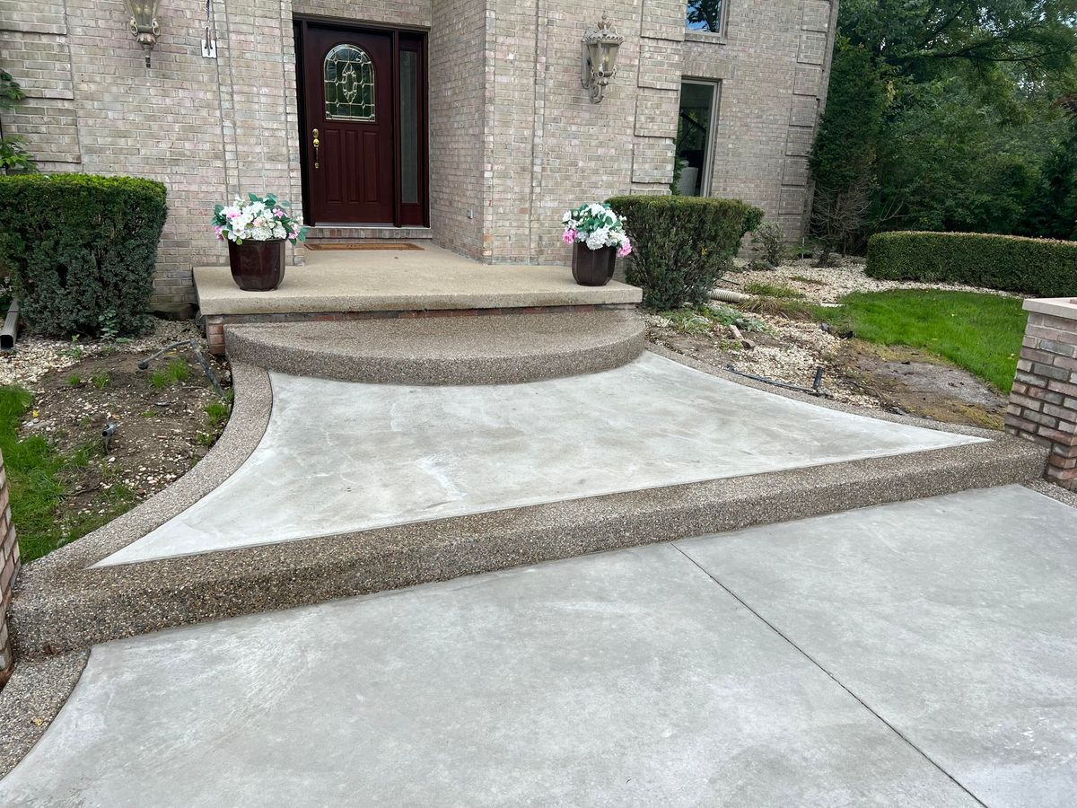 Landscape Installation for New Era Masonry And Cement in Detroit, MI