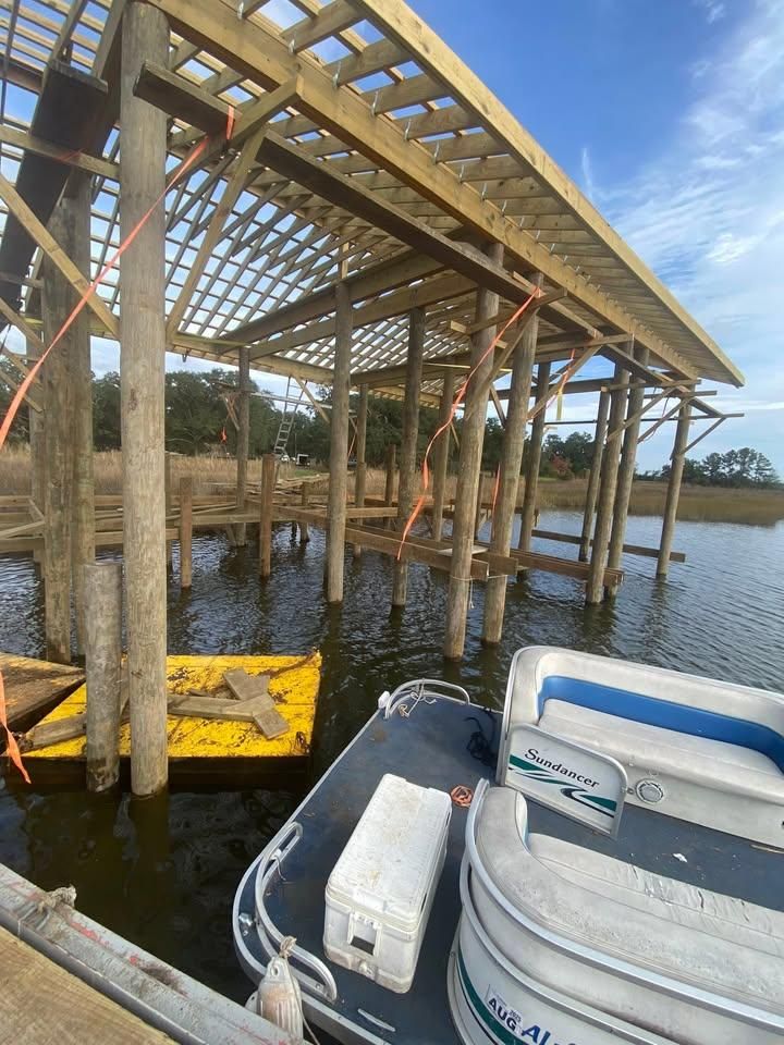 Pier Construction for Coastal Marine Construction in Bay St. Louis, MS