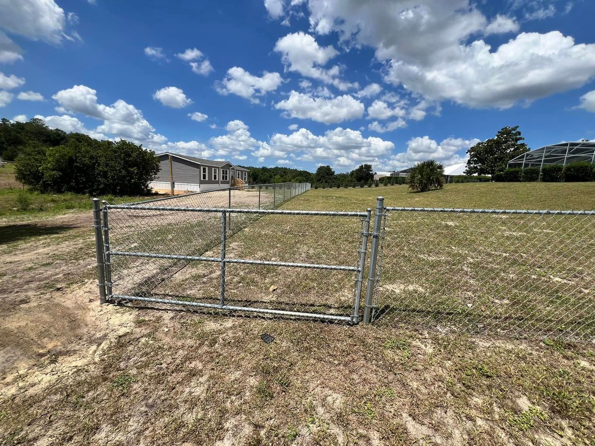 Chainlink Fencing for Browne’s Yard Creations in Fruitland Park, FL