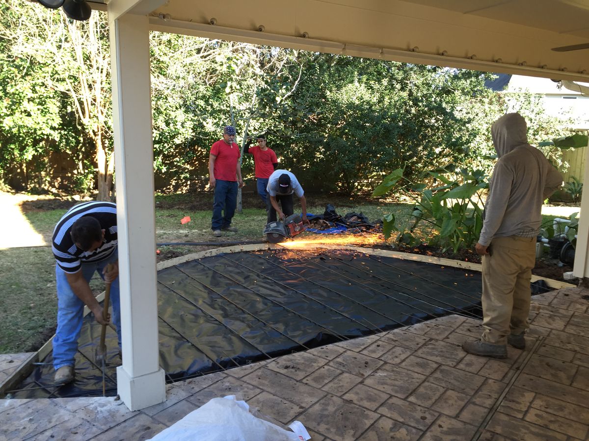 Pool Remodels for Texas Curb N Borders in Houston, TX