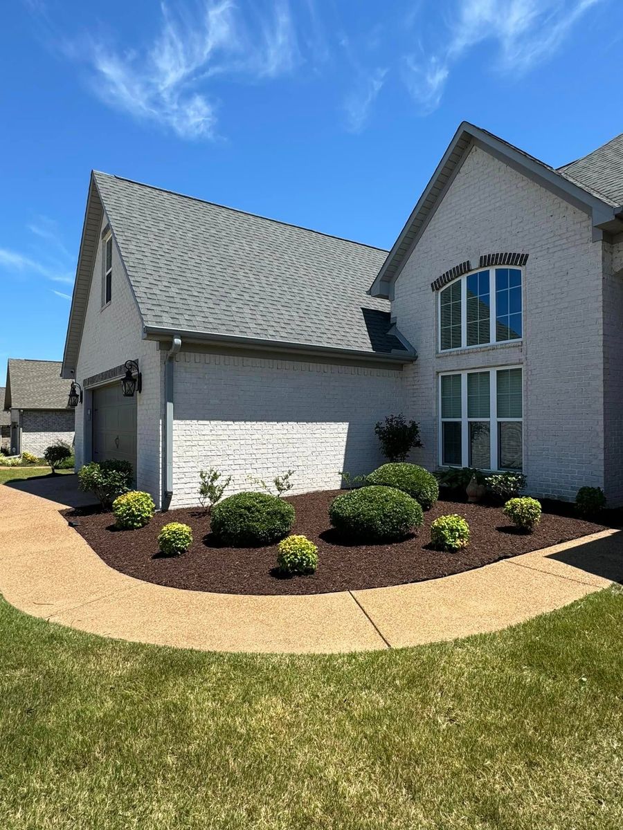 Mulch Installation for Greenscape Solutions in Milan, TN