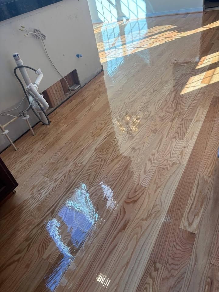 Refinishing hardwood flooring for Jason Tench Flooring LLC in Richmond, VA