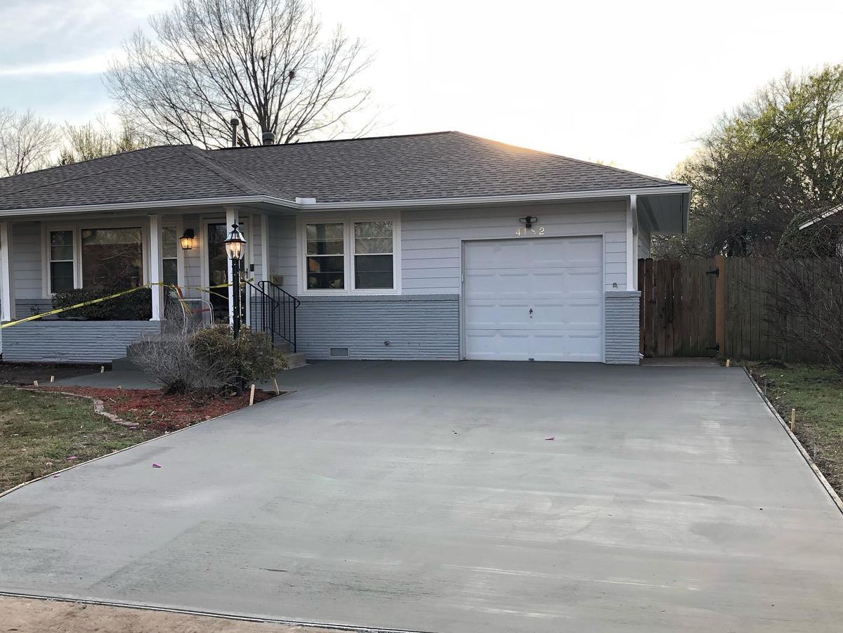 Driveway Construction for Sol Co in Tulsa, OK