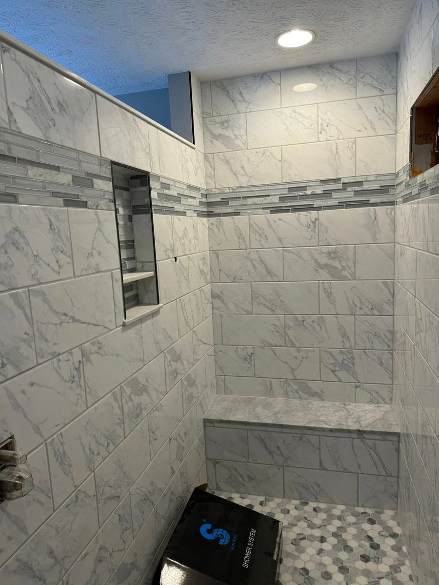 Bathroom Renovation for Newbury Construction & Remodeling LLC in Trenton, TN