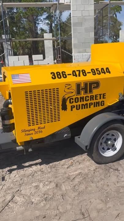 Concrete Line Pumping for HP Concrete Pumping, Inc. in Smyrna Beach, FL