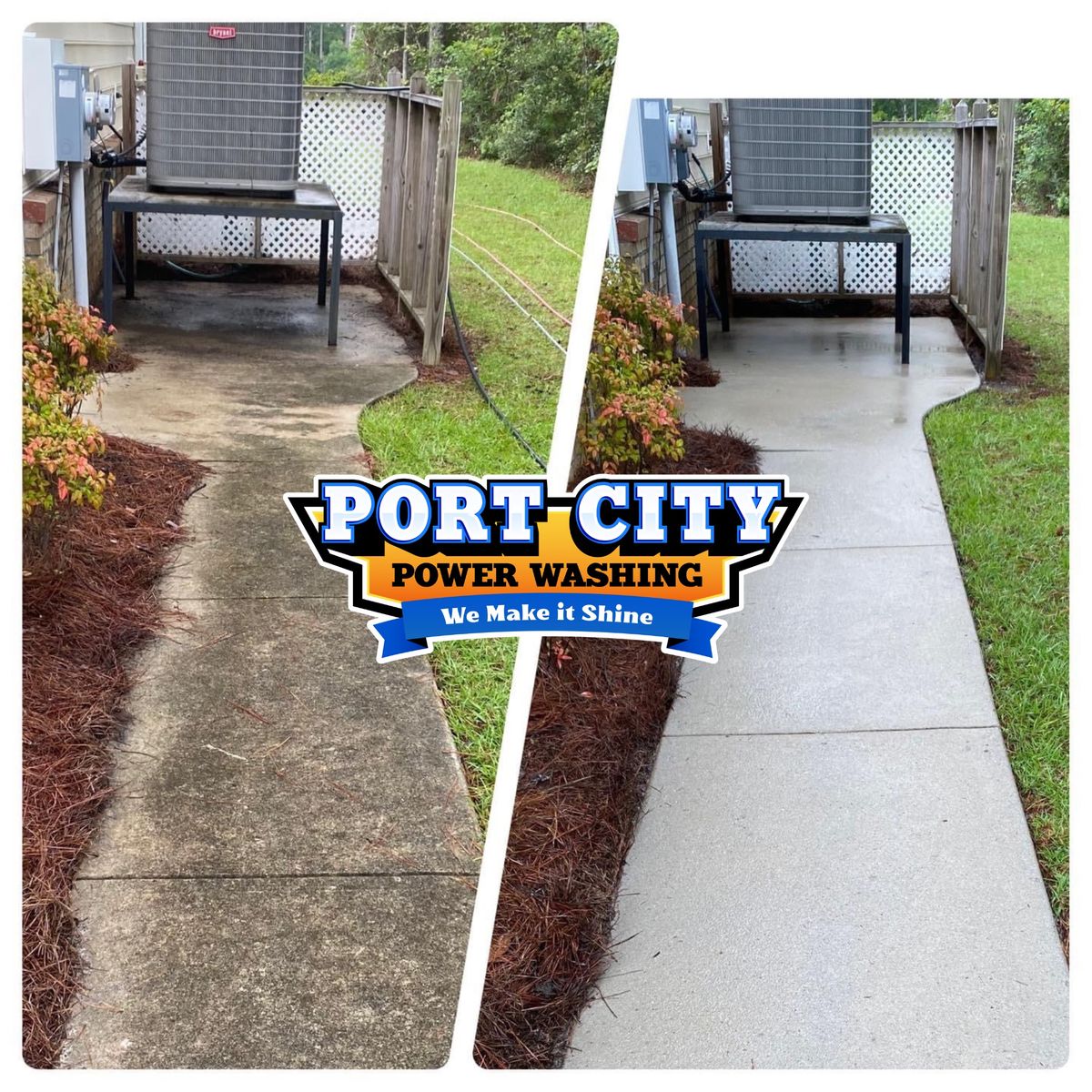 Driveway and Sidewalk Cleaning for Port City Power Washing in Wilmington, NC