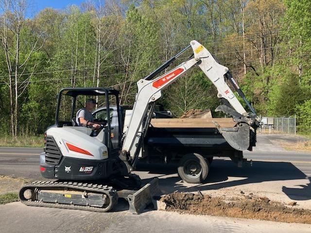 Trenching for Genesis Landworks in Bluff City, TN