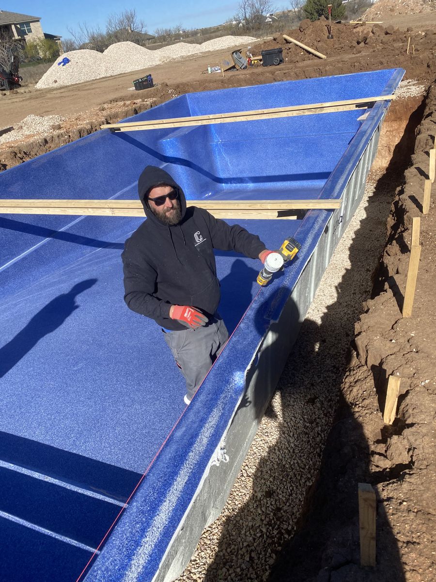 Custom Pool Construction for Cole Landscaping & Pools, LLC in Amarillo, TX