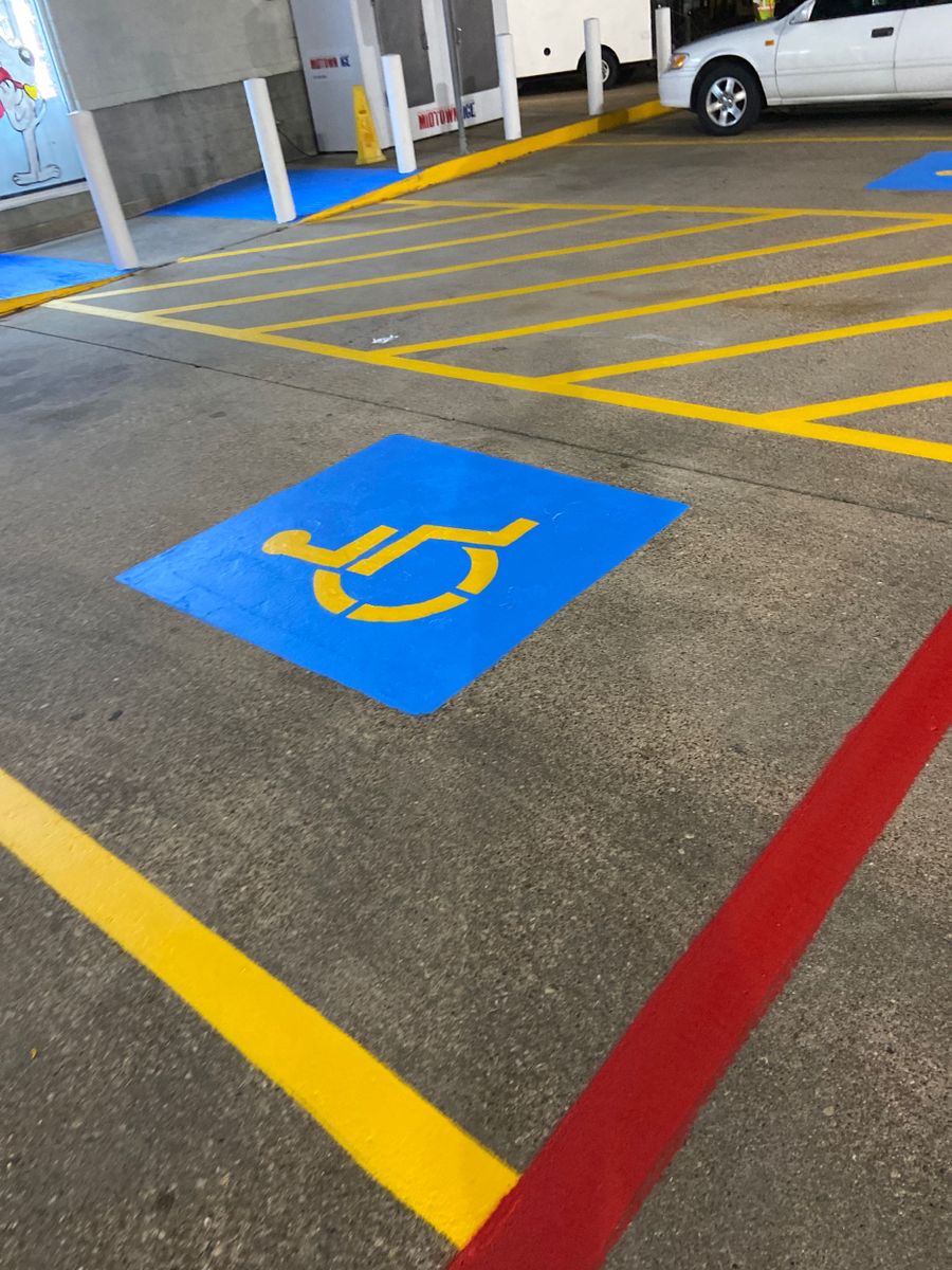 Parking Lot Striping for SDB SERVICES in Dallas, TX