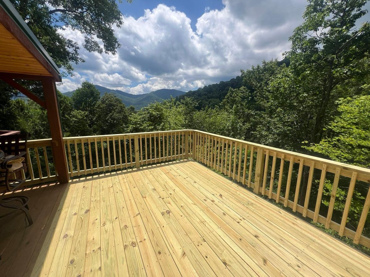 Deck & Patio Installation for Redwood Construction in Asheville, NC