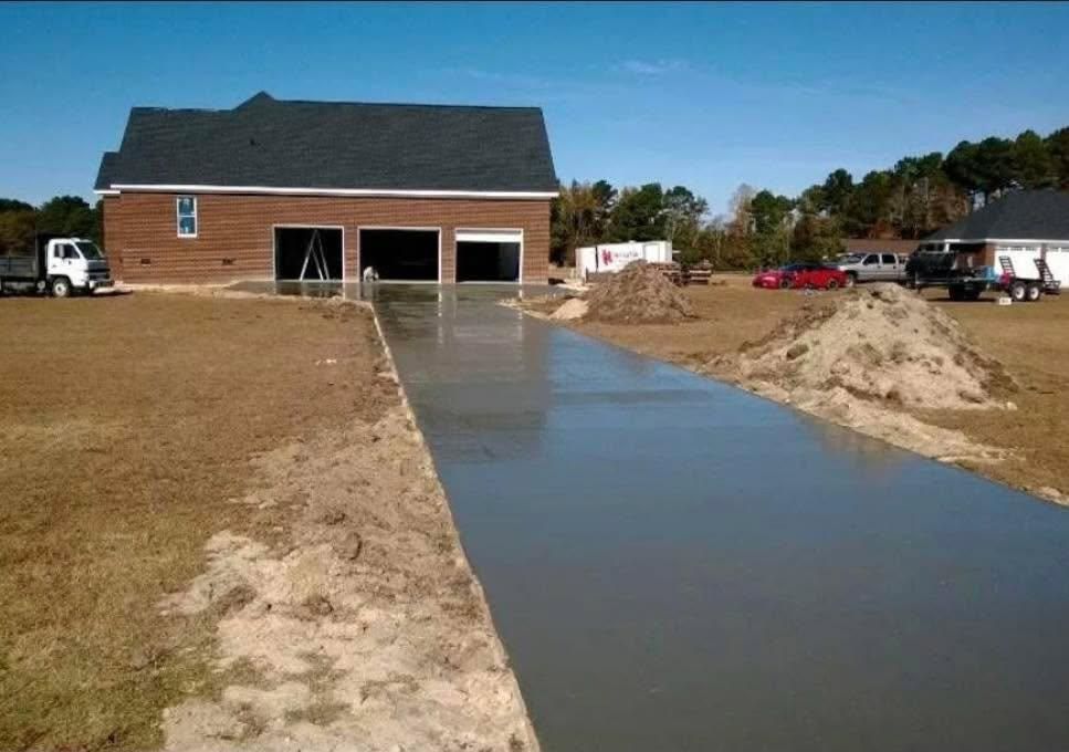 Sidewalk Installation for Concrete Cowboyz in Greenville, NC