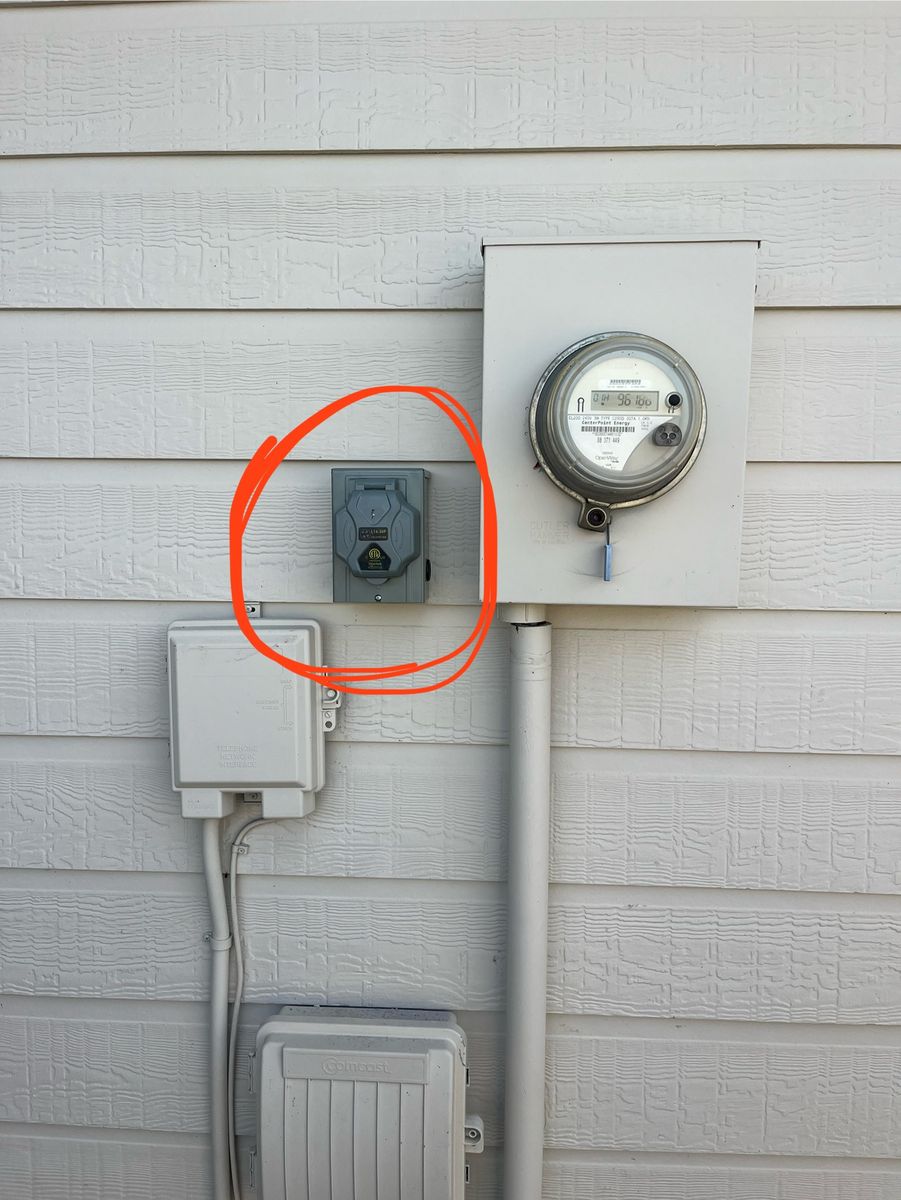 Generator inlet for Gen1 Electric in Houston, TX