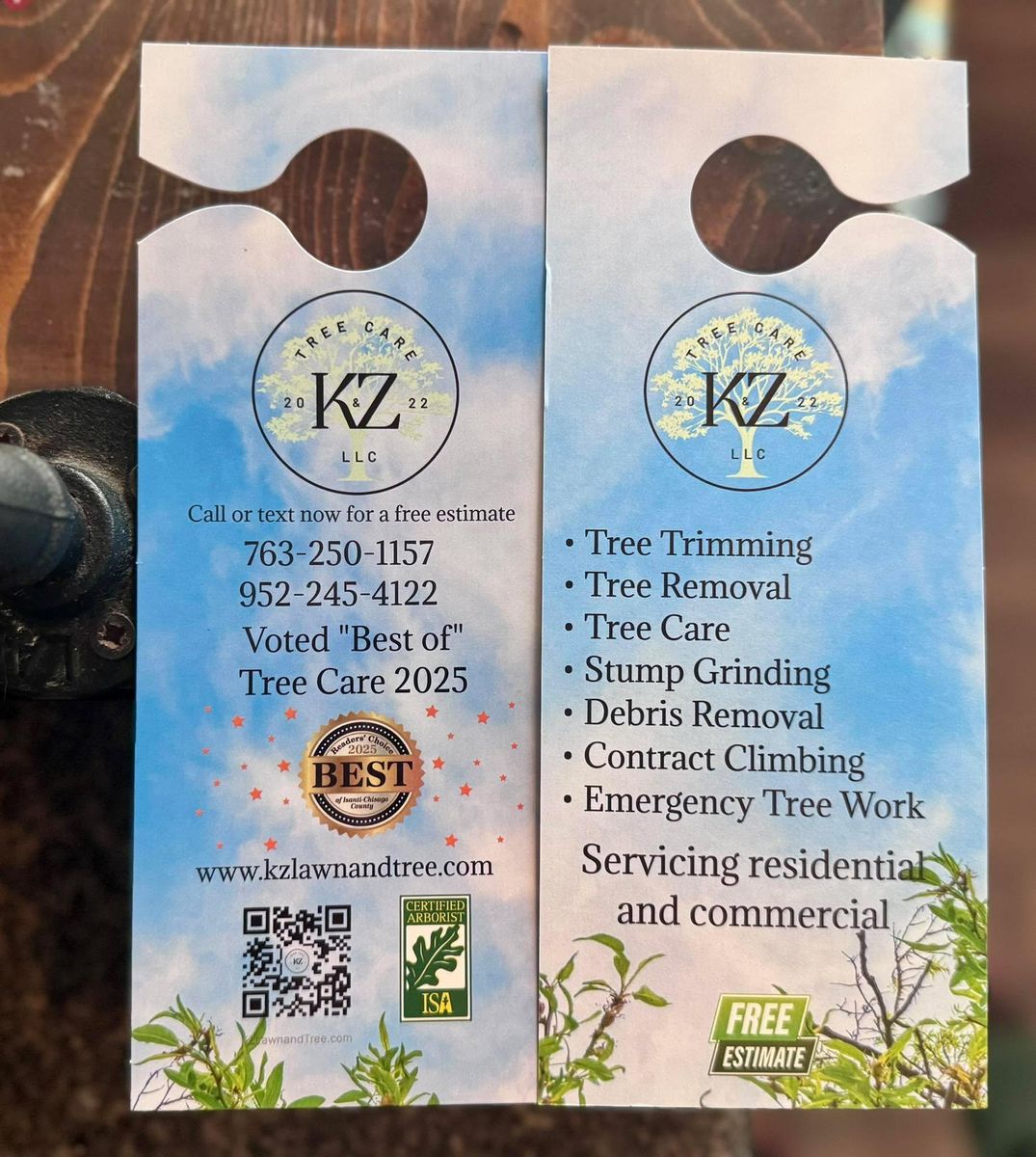 Tree Trimming for K and Z Tree Care in Isanti County, MN