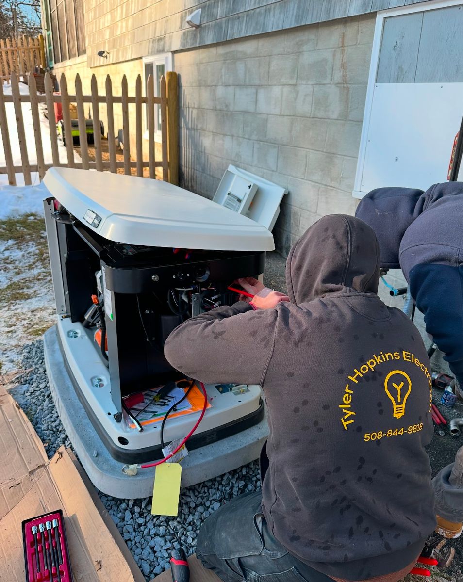 Generator Install for Hopkins Electric in Taunton, MA