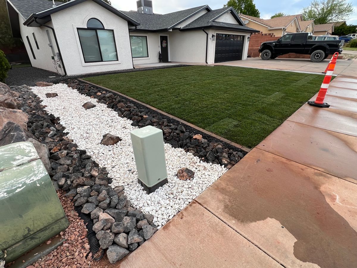 Sodding for Villegas Landscape & Maintenance in St. George, UT
