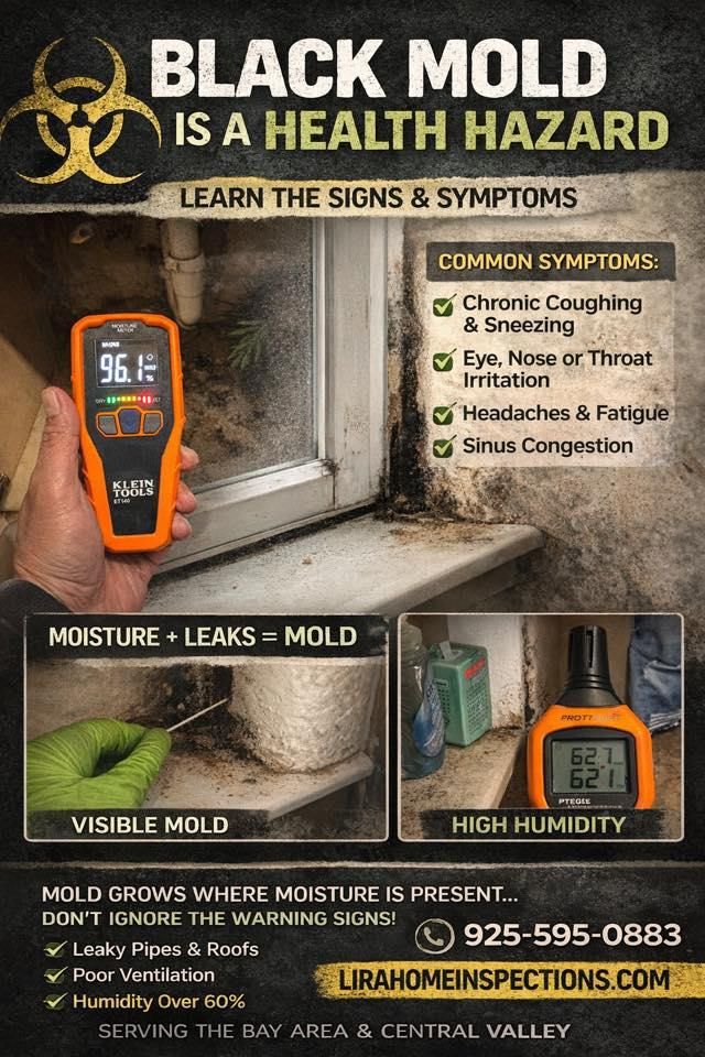 Mold Inspections for Lira Home Inspections in Concord, CA