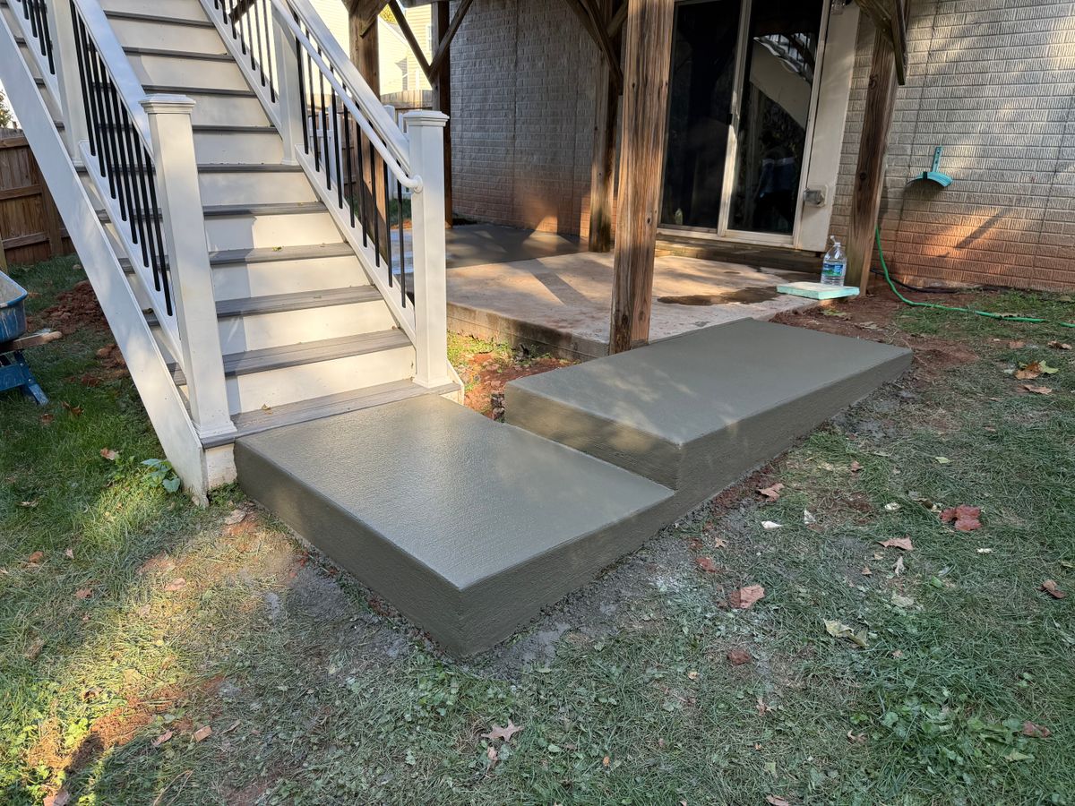 Concrete Installation for ALPHA LANDSCAPES in Culpeper, VA