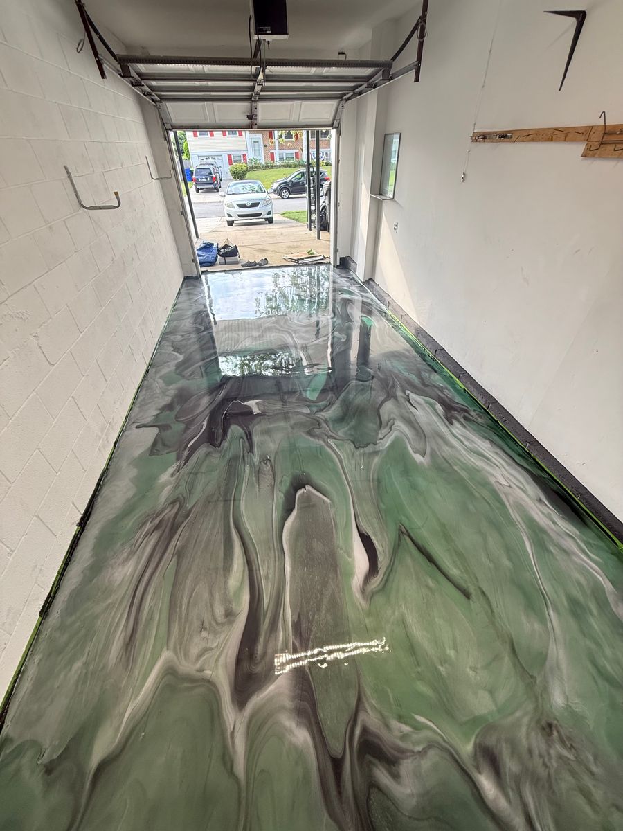 Epoxy Garage Flooring for Lone Wolf Coatings in Philadelphia, PA