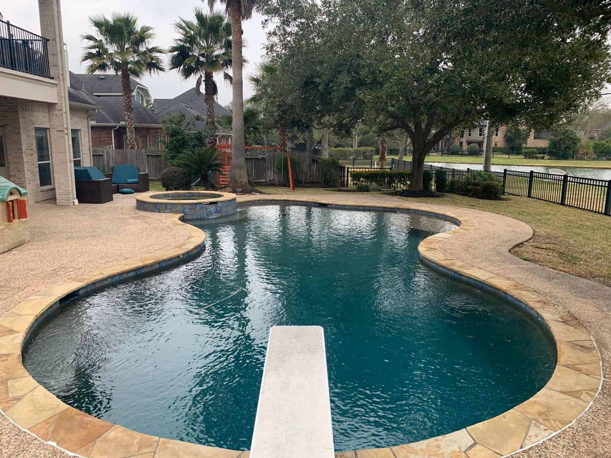 Pool Remodels for Texas Curb N Borders in Houston, TX