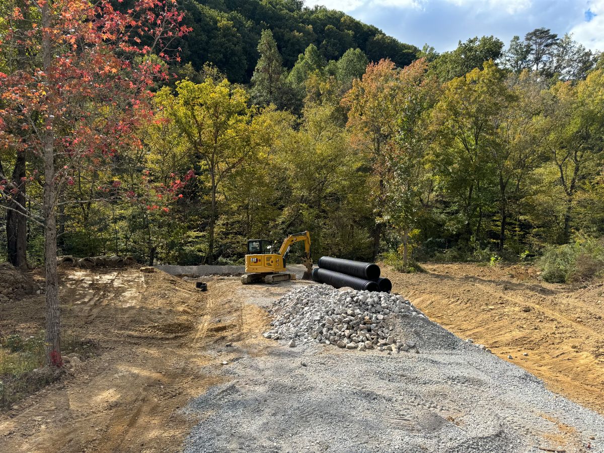 Site Preparation for Grayson Groundworks in Sevierville, TN