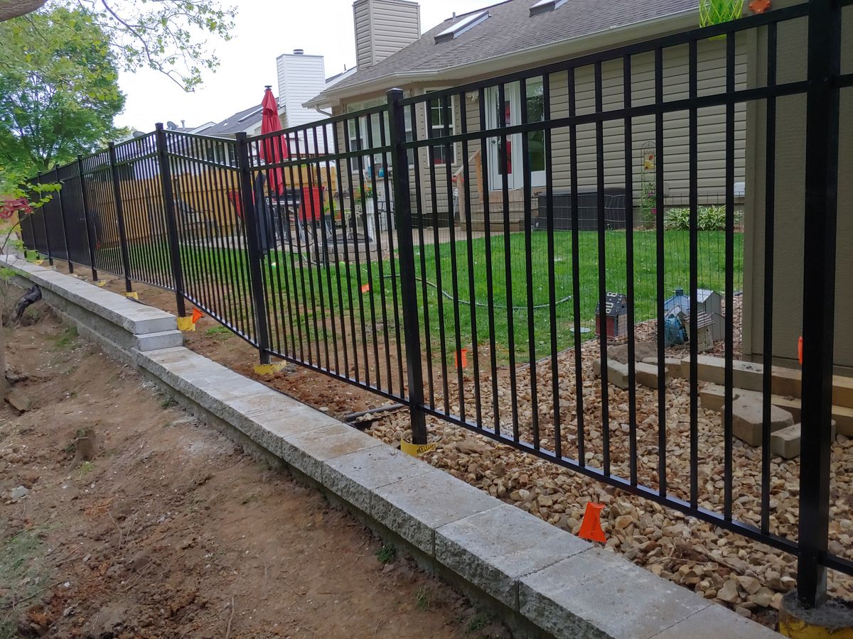 Fence Installation for VQ Land & Stone in St. Louis, MO