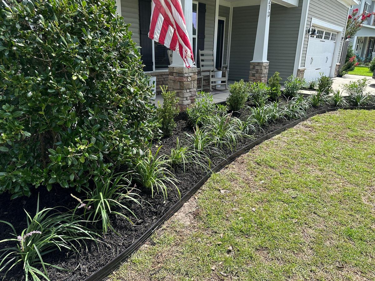 Mulch Installation for Nature Tones Landscaping & Hardscaping in Hampstead, NC