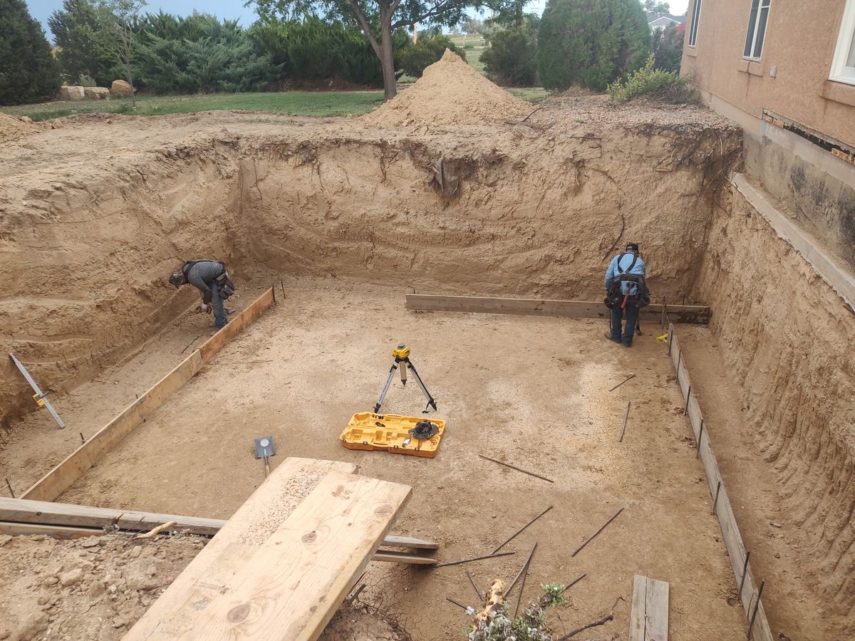 Foundation Laying for J and Son Colorado Concrete LLC in Colorado Springs, CO