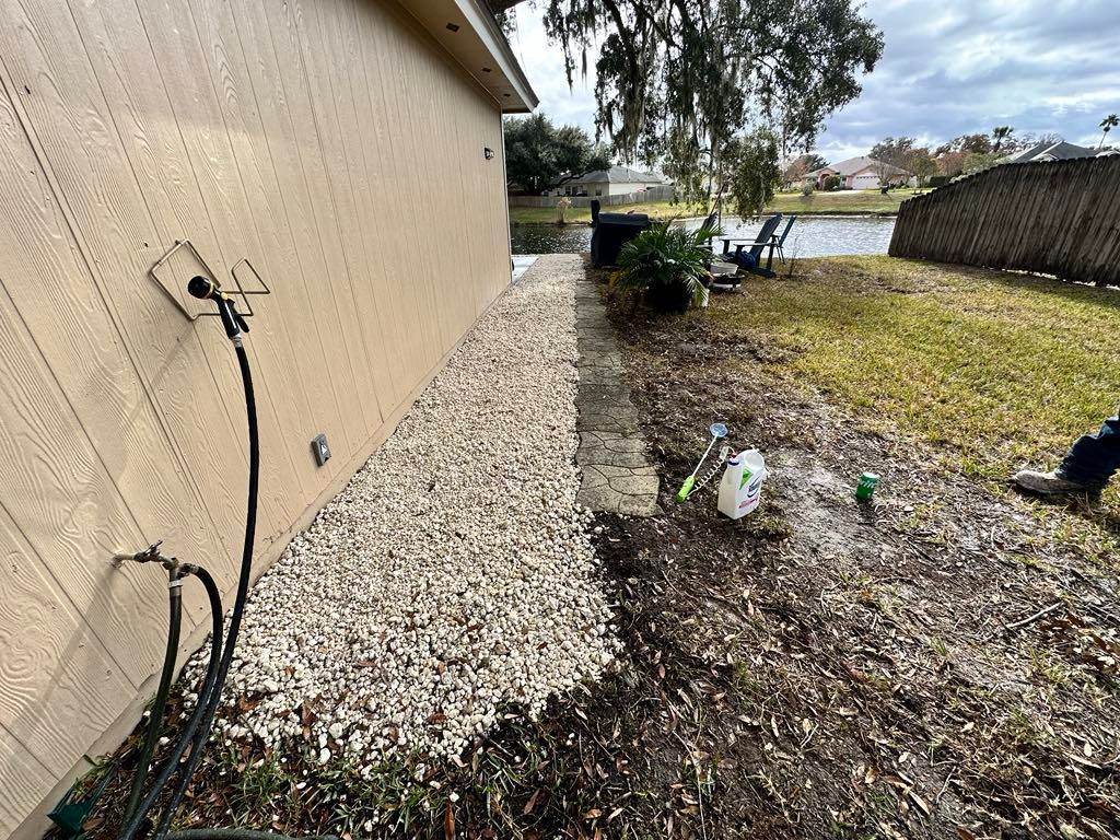 Landscaping and French Drains for KCS Concrete in Middleburg, FL