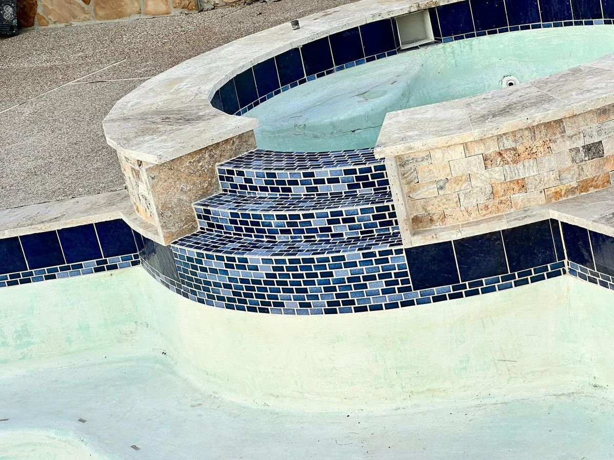 Pool Coping for J & P Construction in Houston, TX