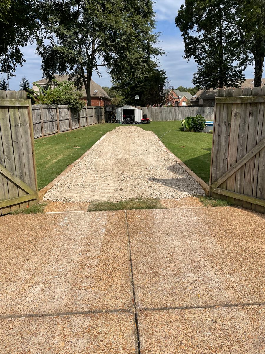 Driveway Construction for Gibby's Home and Land Services in Memphis, TN