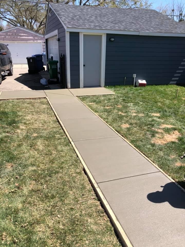 Sidewalk Installation for Mickelson Concrete LLC  in Webster, MN 