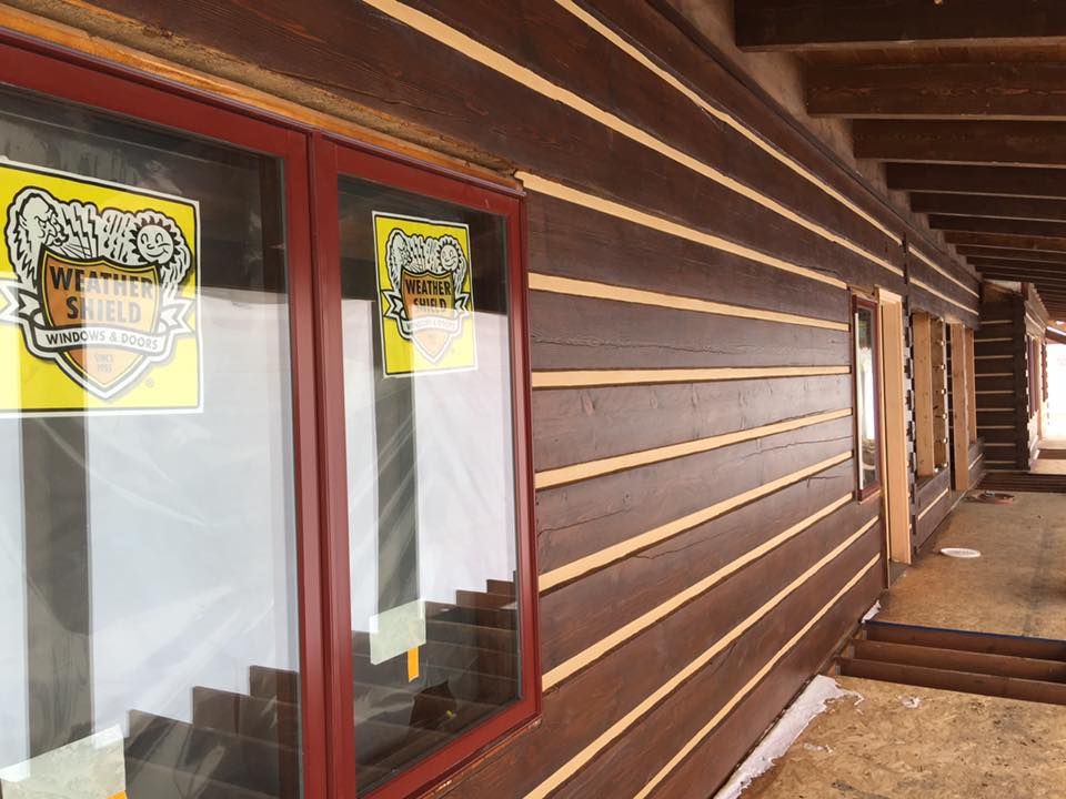 Log Home Chinking for True Blue Logworks LLC in Corvallis, MT