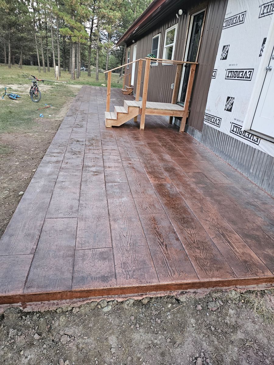 Concrete work for Blue Mountain Construction in Roundup, MT