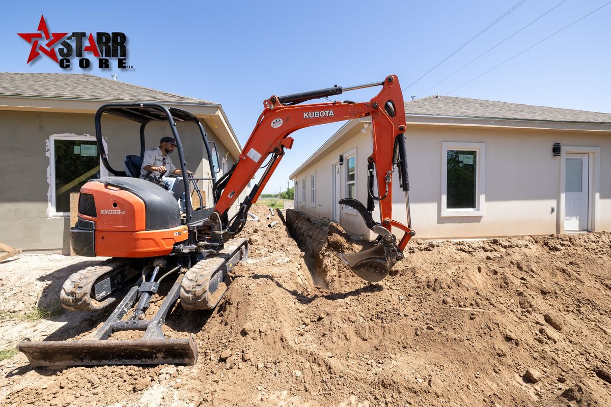 Foundation Digging for STARR CORE LLC in Rio Grande City, TX