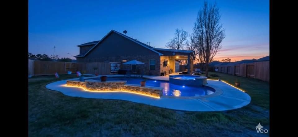 Pool Installation for McNeill Services in Magnolia, TX