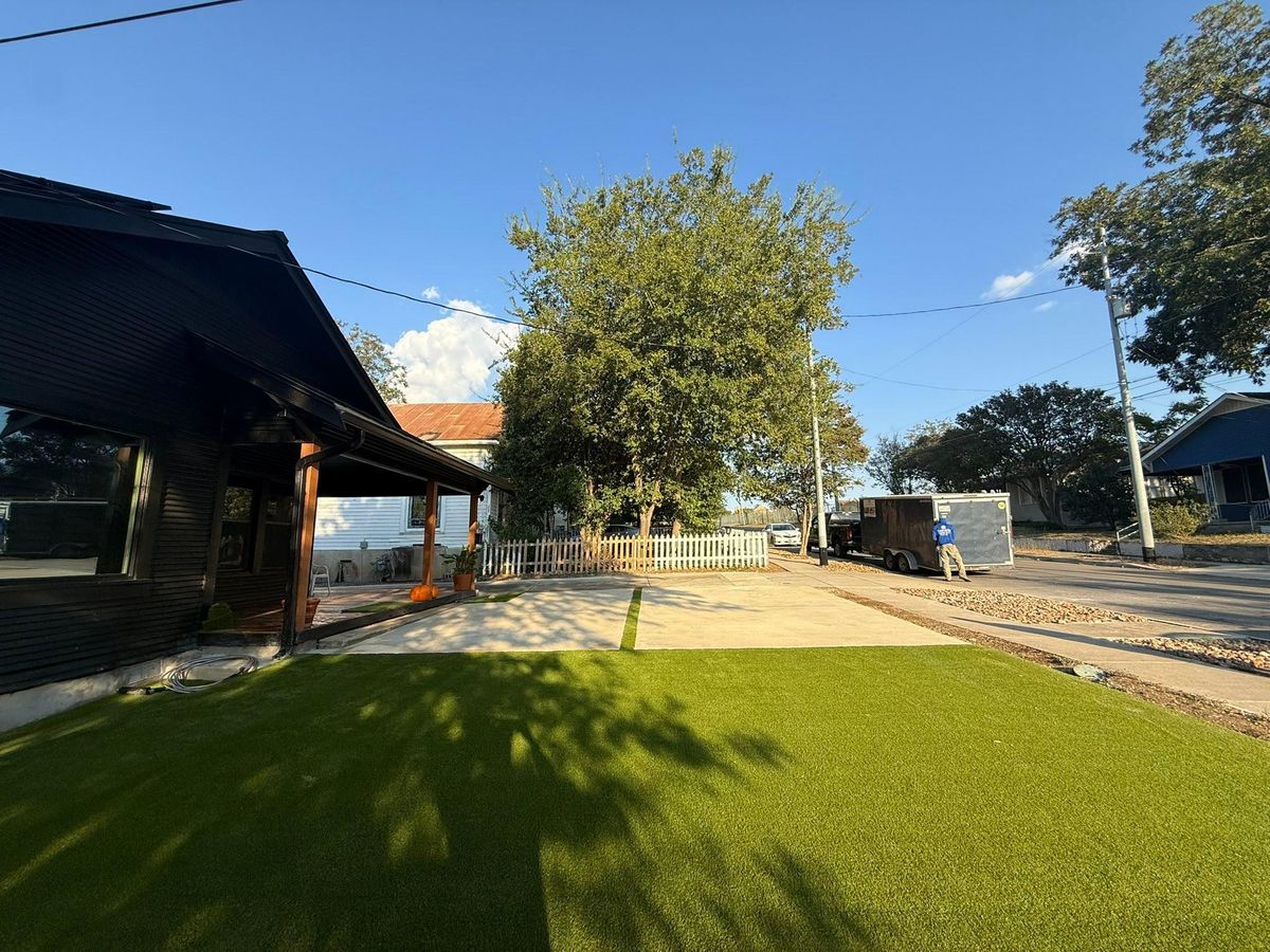 Turf Installation for Creative Edge Co. in San Antonio, TX
