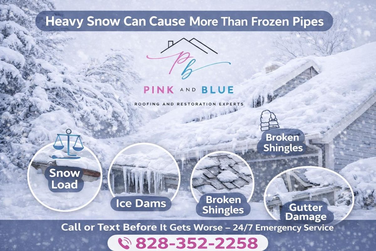 Roofing Repairs for Pink and Blue Restoration LLC in Hendersonville, NC