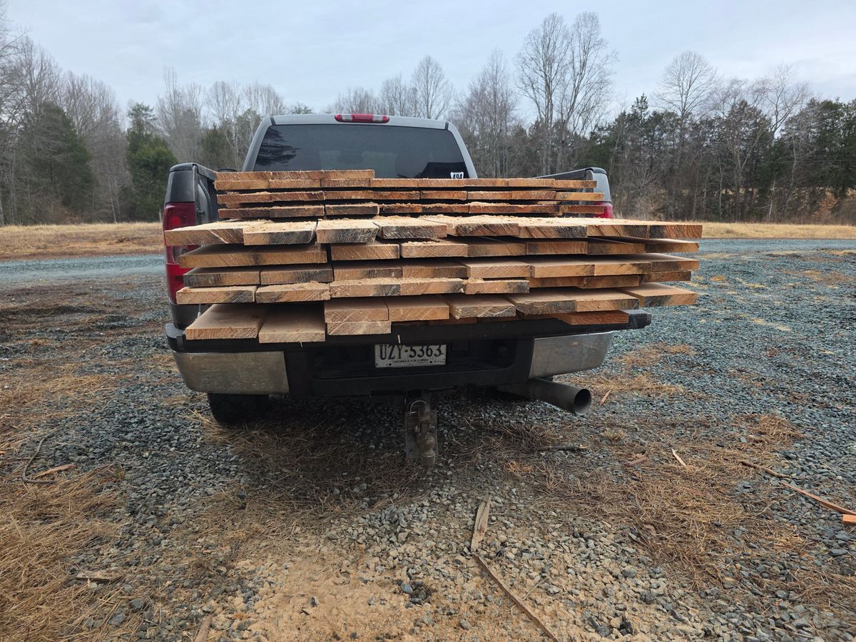 Custom Sawmilling for Smith Tree Experts in Palmyra, VA