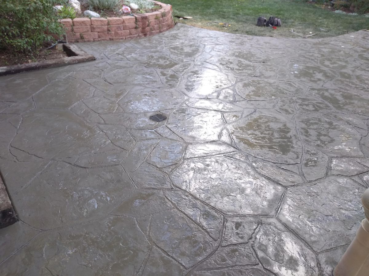 Stamped Concrete for J and Son Colorado Concrete in Colorado Springs, CO