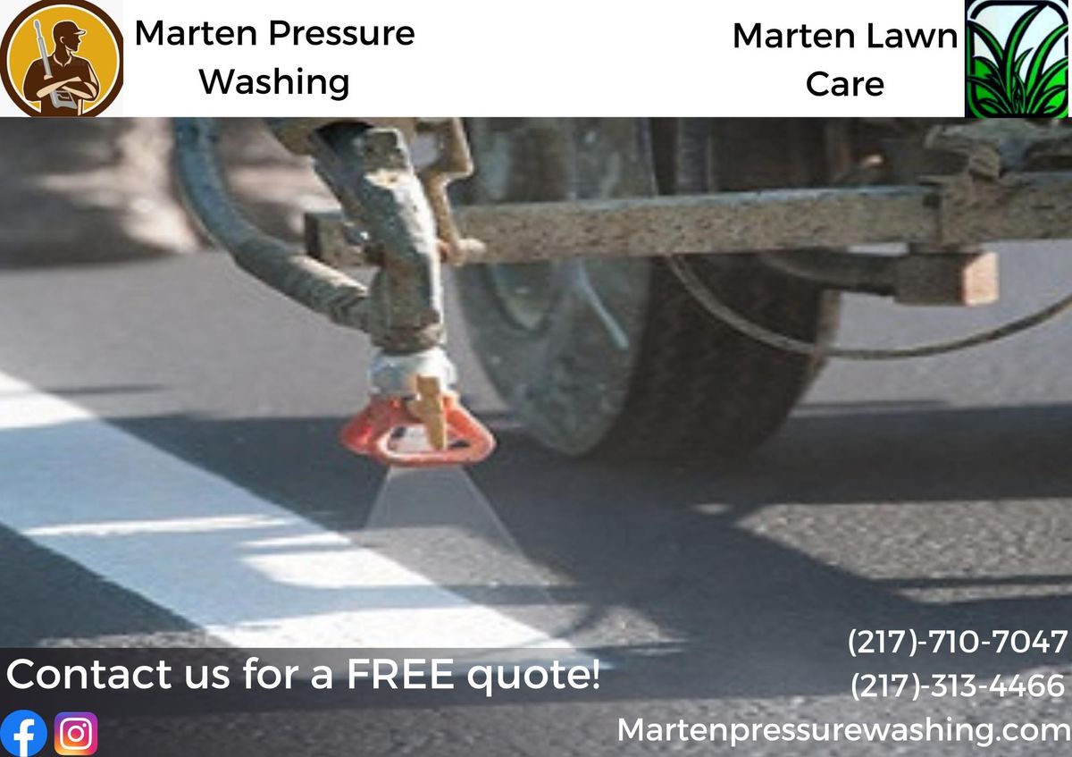 Parking Lot Striping for Marten Pressure Washing in Litchfield, IL