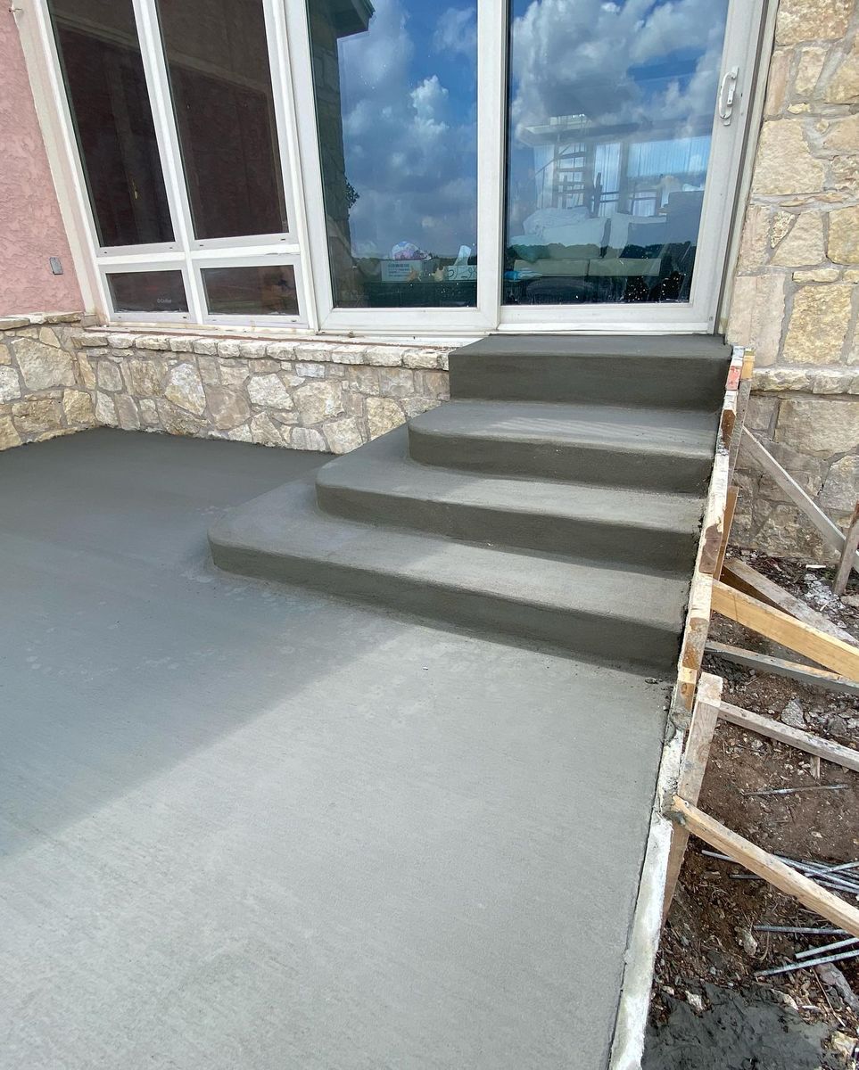 Stair Design & Installation for Triple Crown Custom Concrete in San Antonio, TX