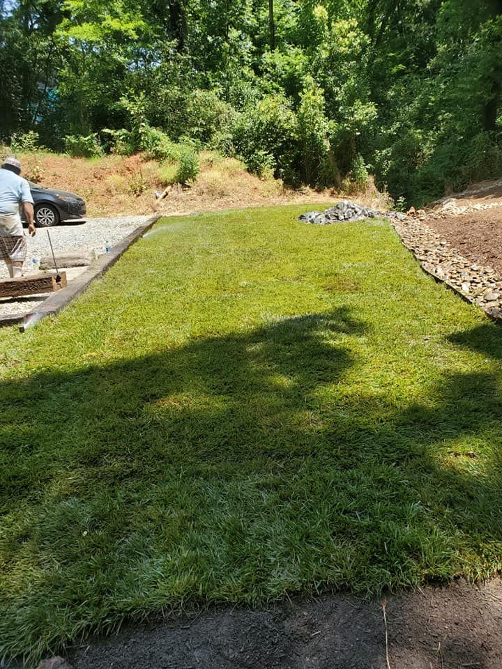 Sod Installation for L & C Landscaping in Statesville, NC