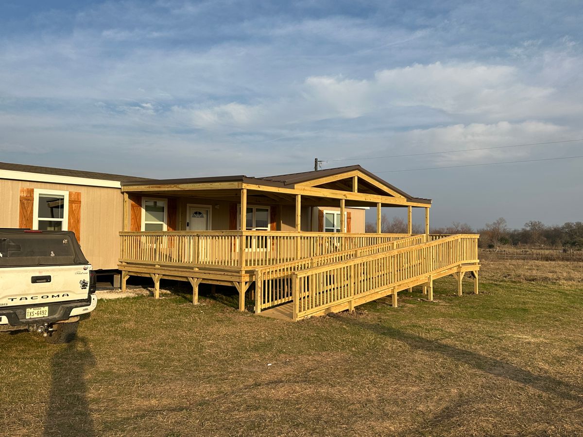 Deck Installation for Timberline Deck & Patio in Covington, TX