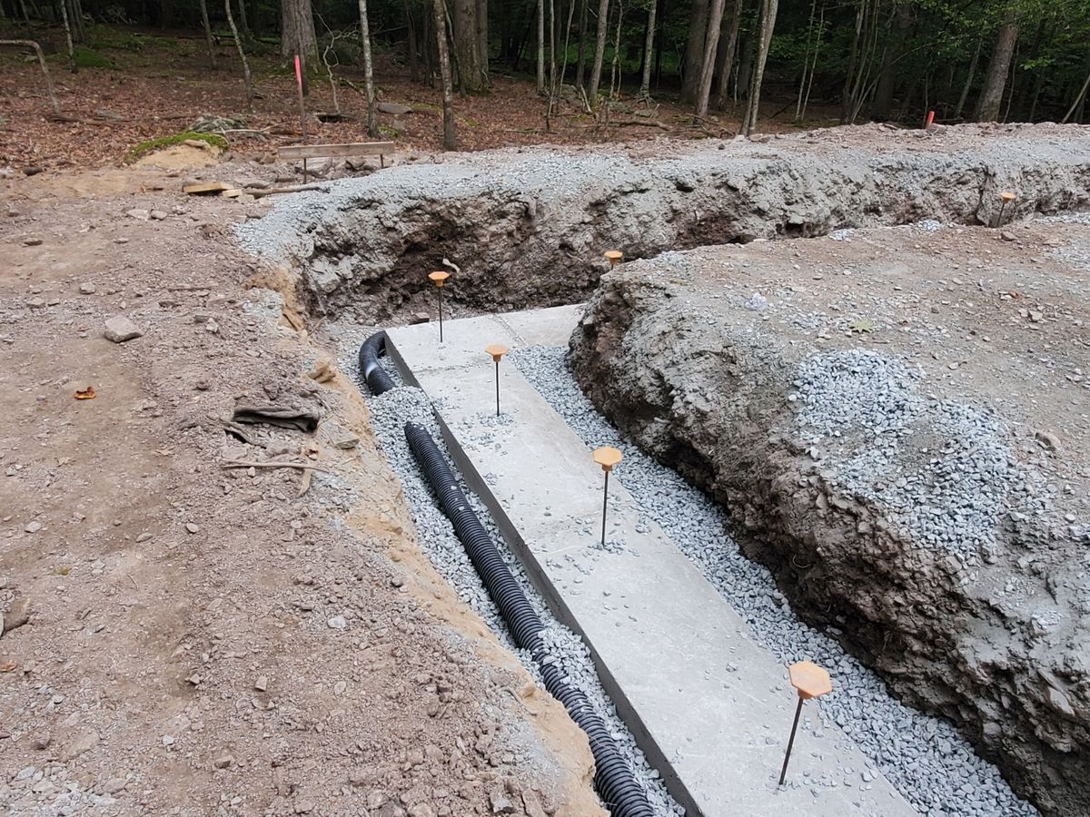 Foundation Excavation for R McK Excavating in Lake Ariel, PA