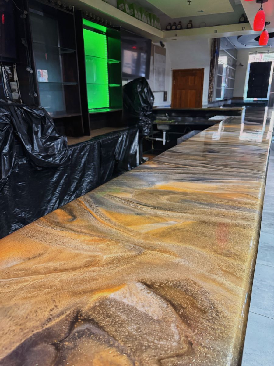 Custom Epoxy Countertops for Lone Wolf Coatings in Philadelphia, PA