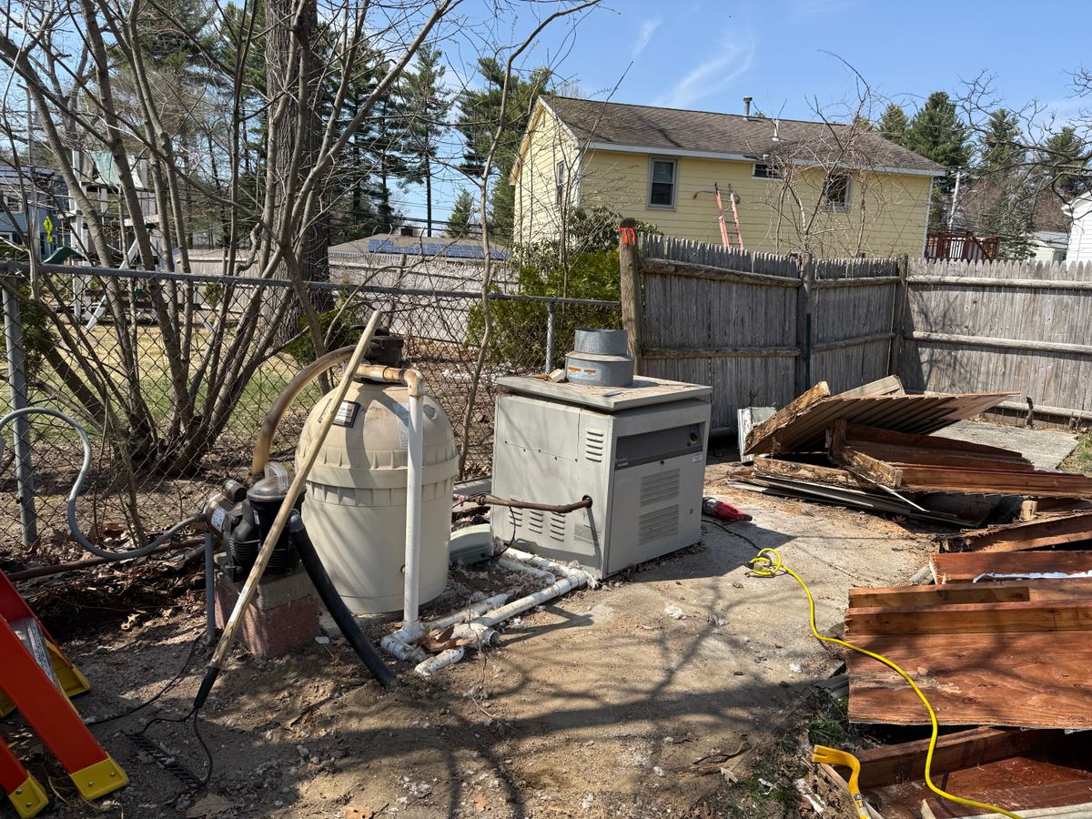 Shed demolition for Quality Demo Services LLC in Lawrence, MA