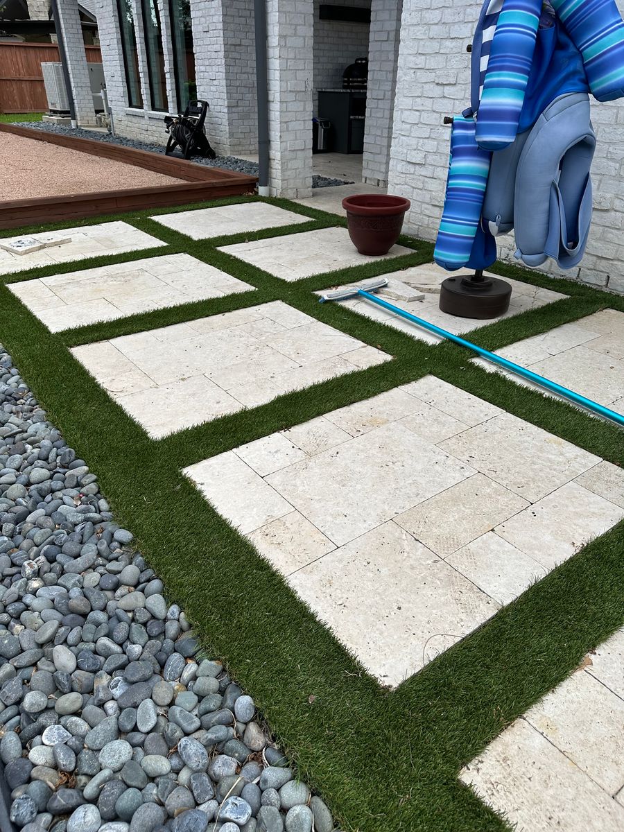 Concrete Resurfacing for Texas Curb N Borders in Houston, TX