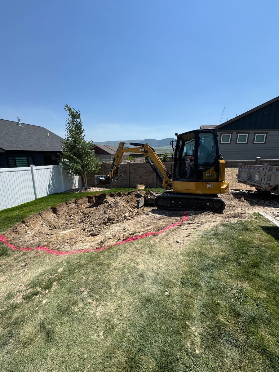 Excavation for Precision Landscape in Casper, WY