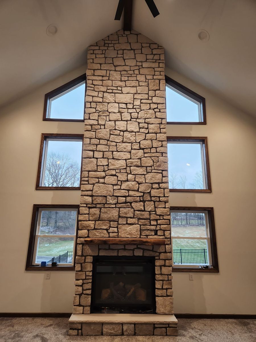 Stonework for Davis Masonry in New Castle, PA